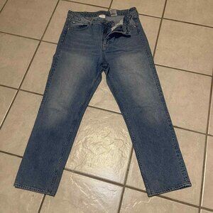 Brock Collection‎ X H&M Women's Light Wash Straight Leg Denim Jeans SIZE 10
